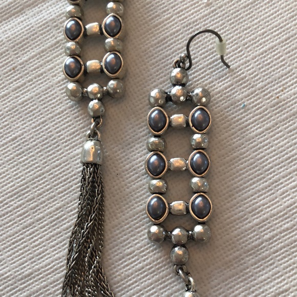 Simply Vera Vera Wang chandelier horsetail art deco earrings - Picture 3 of 4